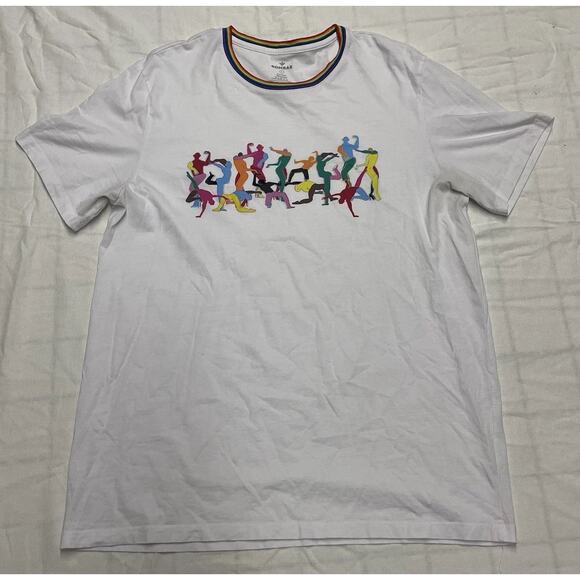 Bombas T Shirt Size Large Short Sleeve Color White (bee Proud) - Picture 1 of 8